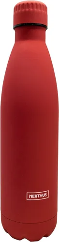 Vista 28 de NERTHUS FIH 712 - Botella aislada de doble pared para diseño frío y caliente, acero inoxidable, 11.8 fl oz, sin BPA, 18/8, color azul bebé