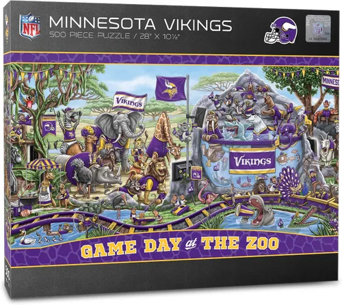 Vista 6 de YouTheFan - Rompecabezas NFL Game Day at The Zoo, 500 piezas