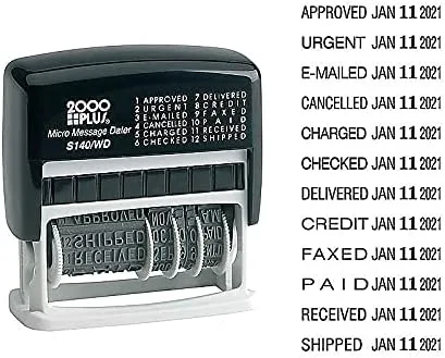 Vista 3 de Cosco 2000 PLUS Tipo autoentintado Tamaño 1 Micro Mensaje Dater (011090)