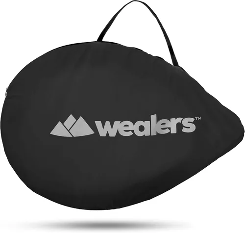 Vista 4 de Juego de 2 porterías de fútbol plegables con bolsa de viaje, redes de portería de fútbol ultra portátiles de 4 pies para la playa, parque infantil