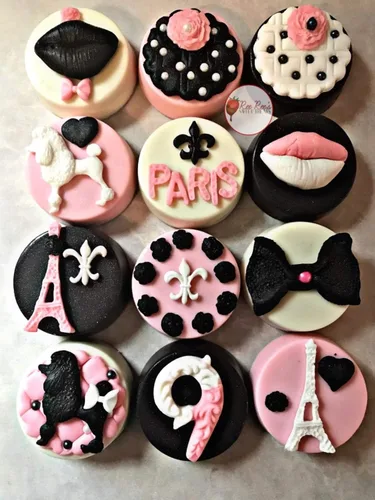 Vista 4 de Juego de 2 moldes para fondant de silicona con texto en inglés "I Love Paris", de Torre Eiffel, para pasteles, cupcakes, dulces, decoración, azúcar