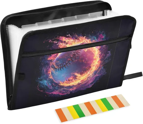Vista 38 de Gredecor 13 Pockets File Folder Organizer A4/Letter Water Resistant Document Bag with Zipper Filing Folder Expanding File Pouch Storage for School