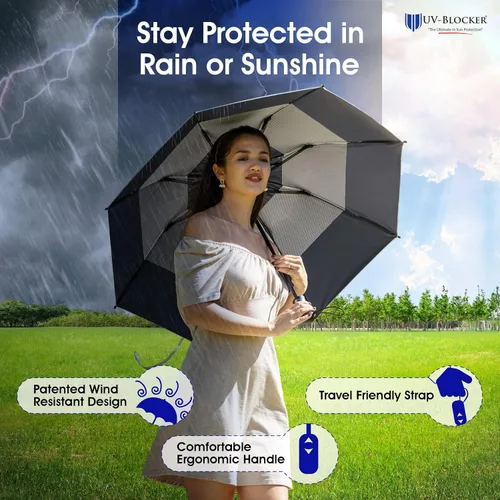 Vista 6 de UV-Blocker sombrilla para bloquear el sol, refrigerante, de viaje, protección contra UV