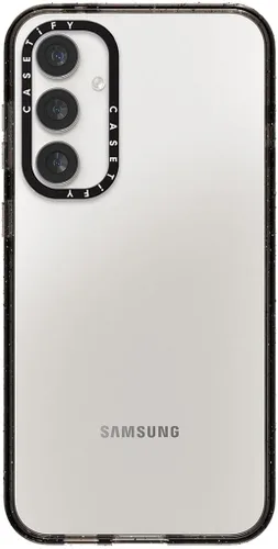 Vista 66 de CASETiFY Funda de impacto para Galaxy S22+ - Adhesivo Aries Moross, color negro transparente