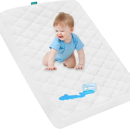 Vista 6 de Pack and Play - Protector de colchón ajustable impermeable para colchón de corral, compatible con Graco Pack n Play & Dream On Me & Pamo Babe, Negro