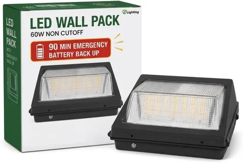 Vista 12 de E2 LIGHTING 80W, 60W no paquete de la pared del corte LED, respaldo