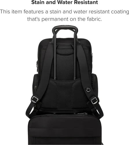 Vista 5 de TUMI Voyageur Atlanta Backpack - Mochila de viaje y trabajo para hombre y mujer, NegroPlomizo, Mochila Voyageur Atlanta