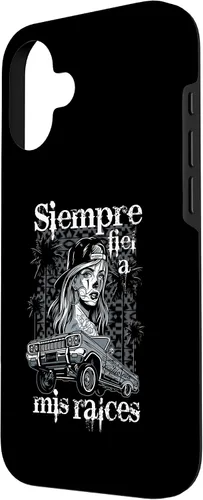 Vista 2 de iPhone 16 Chicana Style Lowrider Ropa Mujeres Mexicano-Americana Latina Case