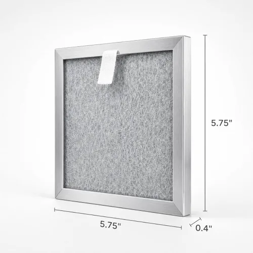 Vista 2 de Filtro de repuesto Nispira E compatible con Holmes E HAP116Z, HAP115Z, HAP116Z-U Agarrador de olor de aluminio de purificador de aire. Comparado