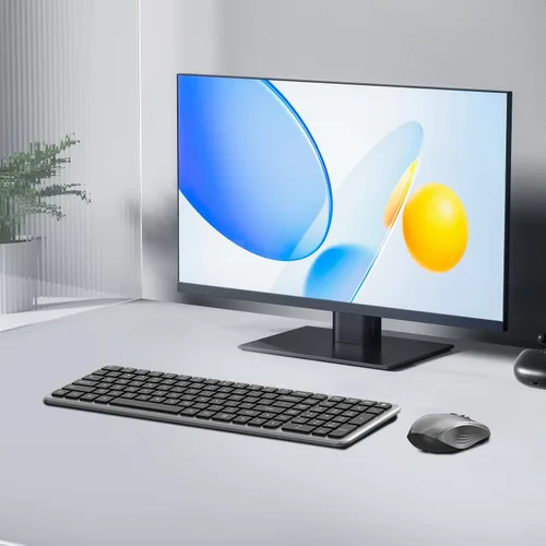 Vista 8 de Teclado y mouse inalámbricos, teclado compacto ultrafino de tamaño completo con teclado numérico, botón de calculadora, receptor USB, DPI ajustable