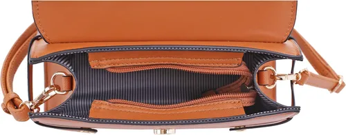 Vista 5 de SUGU - Bolso Saffiano clásico con asa superior para mujer