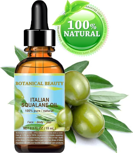 Vista 2 de Botanical Beauty SQUALANE Aceite natural sin diluir 100% puro de oliva italiano 100% ultra puro hidratante para rostro, piel, cuerpo y cabello.
