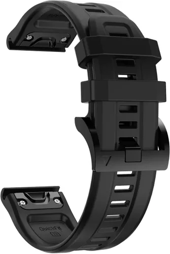 Vista 3 de REYDA Correa de silicona compatible con Garmin Fenix 7/7 Pro/6/6 Pro/5/5 Plus, 0.866 pulgadas de ajuste rápido, correa de silicona deportiva