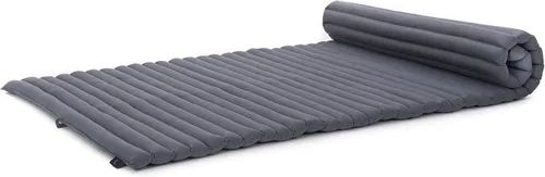 Vista 77 de Leewadee - Colchón de piso plegable - Futón japonés enrollable -Alfombra de tatami triple pliegue - Cama de piso para invitados - Colchón de camping