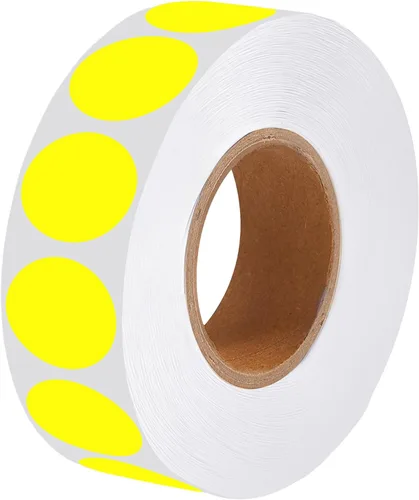 Vista 13 de 2000 Pcs Round Stickers 1/2 Inch Color Circle Red Green Dot Stickers Small Code Labels for Office Shop Yard Sale Home Classroom Marking Rojo+Verde