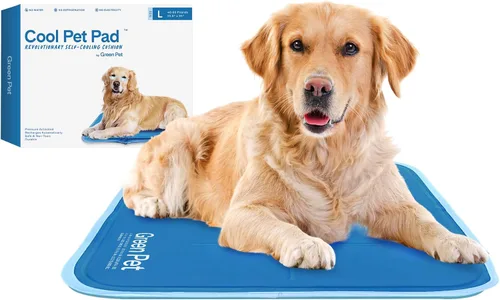Vista 11 de The Green Pet Shop Cool Pet Pad – Extra pequeña, azul – Auto-refrigerante, alfombrilla activada por presión para perros y gatos de 0 a 8 libras