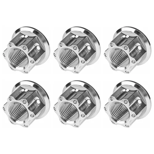 Vista 50 de Tuerca de perno de brida de titanio M6 M8 M10 M12 M14 M16 para bicicleta, motocicleta, eje trasero de automóvil, accesorios de modificación