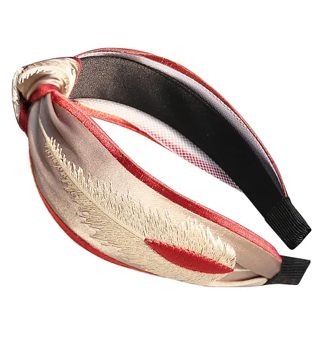Vista 25 de YARN & INK Cintas para el cabello de mujer con perlas barrocas de terciopelo y lazo de strass, estilo retro vintage hecho a mano, elegante accesorio