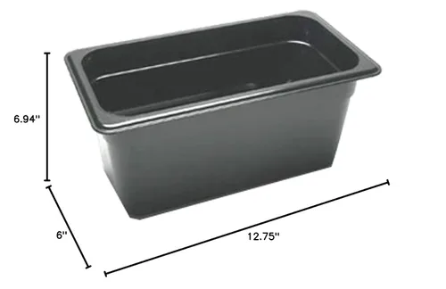 Vista 2 de Cambro (36CW110) Bandeja de alimentos de tercer tamaño de 6" - Camwear®