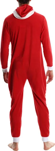 Vista 3 de SLEEPHERO - Pijama de Navidad para hombre, diseño de una sola pieza (estilo mameluco)
