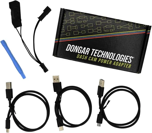 Vista 4 de Dongar Adaptador de corriente para cámara de mando (3 pines Keyway 2 para vehículos Porsche seleccionados), fuente de alimentación USB integrada