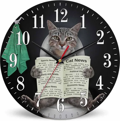 Vista 13 de Mxocom Reloj de pared de mariposa azul con grandes alas, mariposa volando a través del cielo estrellado, reloj silencioso sin tictac de 10 pulgadas