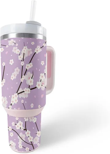 Vista 35 de MightySkins Skin - Vaso de vinilo compatible con Stanley The Quencher H2.0 FlowState de 40 onzas, diseño de rayas marineras, protectora, duradera