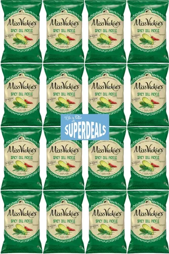 Vista 15 de Papas Fritas Cocidas en Caldero de Miss Vickie's Paquete de Valor Empaquetado por SUPERDEALS Bolsa de 1.375 Oz Paquete de Variedad Supremo de 5