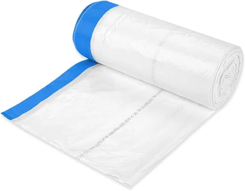 Vista 3 de Ultrasac Bolsas de basura perfumadas frescas con cordón blanco de 8 galones de 0.7 milésimas de pulgada de pulgada de grosor – 22 x 22 pulgadas