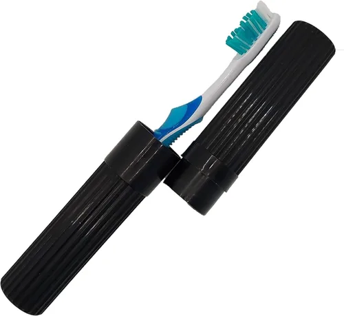 Vista 8 de American Comb Soporte para Cepillos de Dientes - Negro, Fabricado en EE.UU., con Orificios de Ventilación, para Fundas de Cepillos de Dientes
