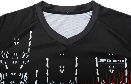 Vista 4 de Hotlion Camiseta de ciclismo para hombre, manga larga, MTB Motocross, ropa de carreras todoterreno