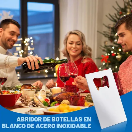 Vista 7 de Didaey - 6 unidades de abridor de botellas de sublimación, tamaño cartera