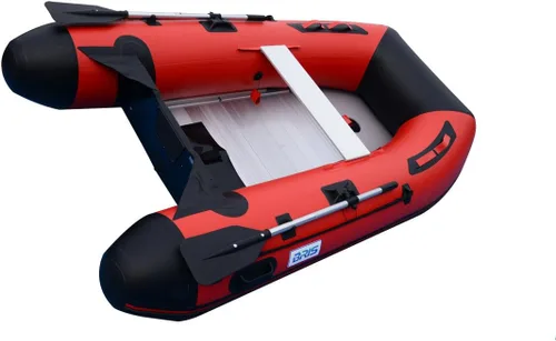 Vista 5 de BRIS Bote inflable de 8.8 pies de barco pontón de pesca tierno con piso de aluminio