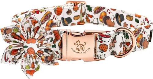 Vista 6 de Elegant little tail Collar de perro de San Patricio con flor, collares de perro con flores, trébol verde, regalo para mascotas, collares ajustables