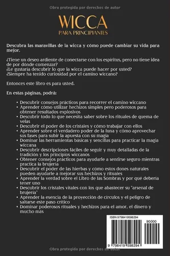 Vista 2 de Wicca para principiantes La guía de magia wiccana para hechizos, rituales de quema de velas, cristales, hierbas, magia lunar y brujería