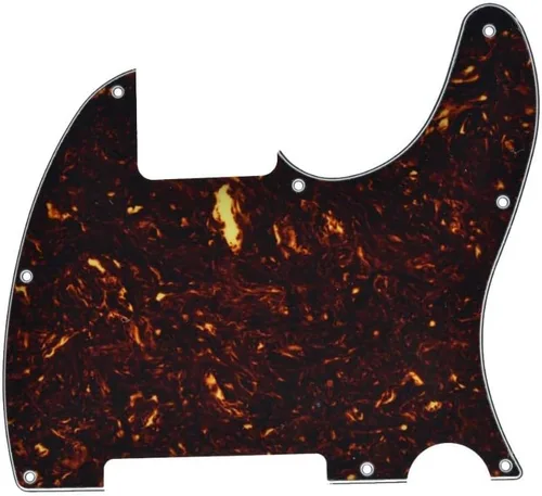 Vista 11 de KAISH Golpeador de 8 agujeros, liso, para guitarra Telecaster Esquire, perla de abulón