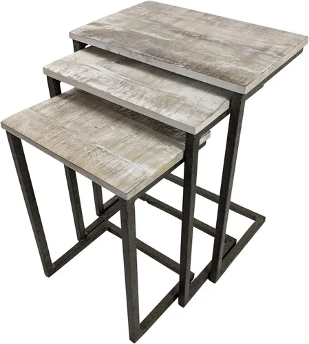 Vista 11 de Carolina Silla y mesa Madison - Mesa anidable, juego de 3