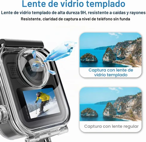 Vista 4 de Carcasa impermeable FiTSTILL para Go Pro MAX 2