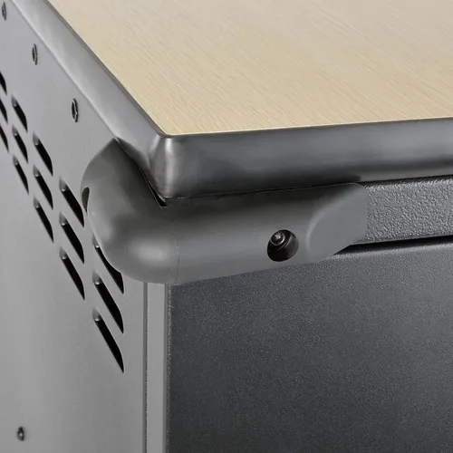 Vista 10 de Tripp Lite Estación de almacenamiento de carrito de carga móvil de CA de 21 puertos para Chromebooks, iPads, portátiles, tabletas, negro (CSC21AC)