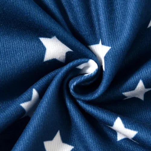 Vista 7 de Aalizzwell Vestido tipo body para bebé recién nacido Bandera estadounidense