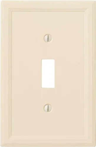 Vista 16 de Cubiertas de interruptor de luz, placas aisladas de pared de palanca única para enchufes eléctricos, placas de interruptor único de 1 banda