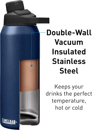 Vista 3 de CamelBak Botella de agua de acero inoxidable aislada al vacío Chute Mag Azul marino