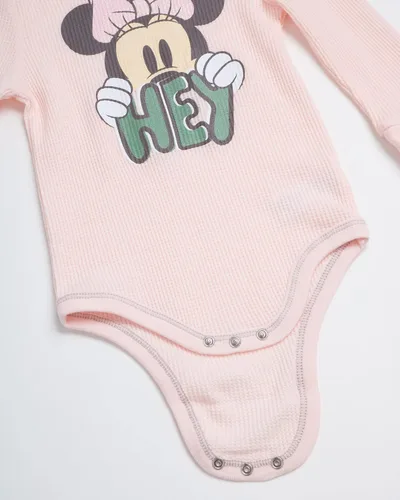 Vista 4 de Disney Conjunto deportivo de 3 piezas camiseta de manga larga pantalón de forro polar Minnie Mouse Winnie the Pooh 0-4T