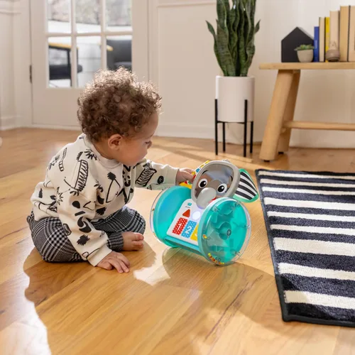 Vista 17 de Juguete de bebé para gatear Baby Einstein Chase & Tap Earl, con espejo y música, para bebés de 6 meses en adelante (Paquete de 4)
