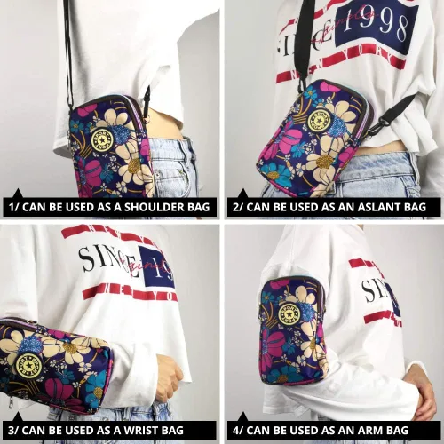 Vista 5 de Pequeñas y lindas bolsas cruzadas de hombro – Mini cartera para teléfono, dinero, llaves, tarjetas cosméticas, mujeres y niñas, caminatas y viajes