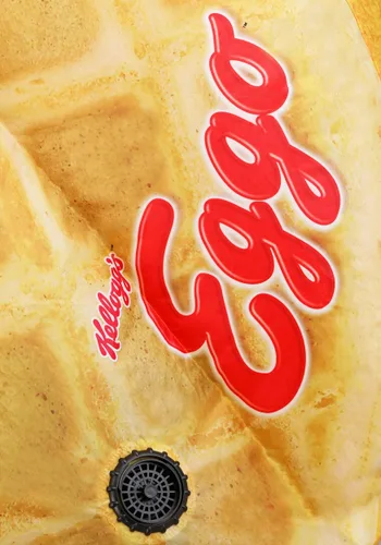 Vista 4 de Disfraz Inflable de Waffle Eggo para Adultos Multicolor