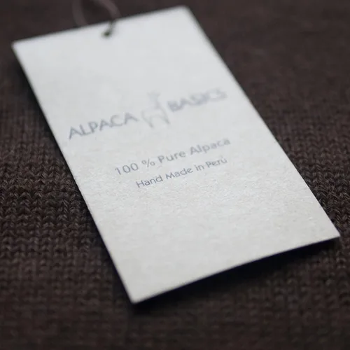 Vista 4 de Alpaca Basics - Suéter para hombre, 100% lana de alpaca