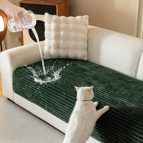 Vista 11 de MYSKY HOME Funda de sofá en forma de L, 100% impermeable para mascotas, fundas de sofá modular en forma de L, fundas de sofá antideslizantes