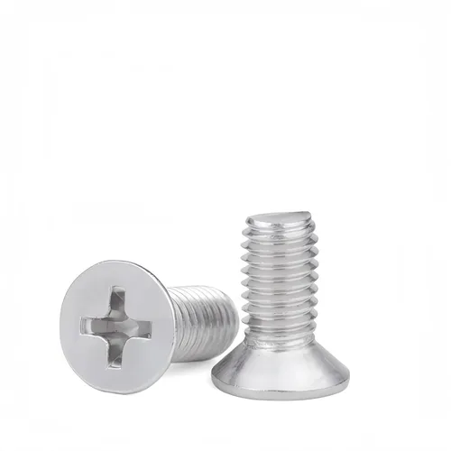 Vista 30 de Tornillos Phillips M1.6 x 4 mm avellanados de cabeza plana NACX, A2-70, tono plateado, acero inoxidable 304, 100