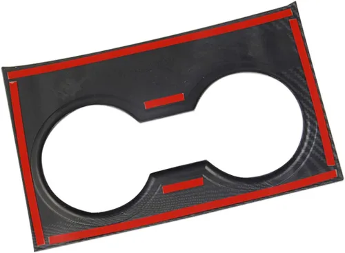 Vista 6 de Accesorios de fibra de carbono para portavasos, cubierta de panel, accesorios para Chevy Tahoe Suburban 2021-2024